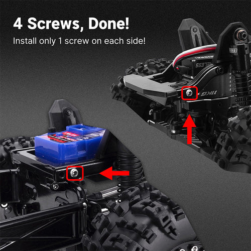 1/18 TRX4M ディフェンダー ブロンコ用 IR40 ハーフトラック ハードプラスチックボディ ケージ付き IR40(各色)