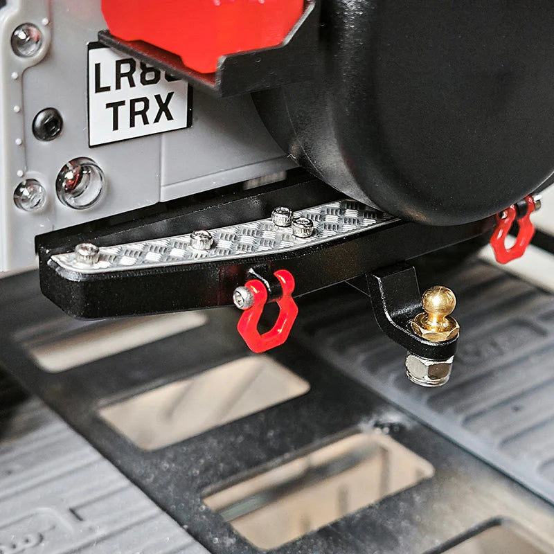 1/18 TRX4M ディフェンダー用 CNC アルミニウム フロント リア バンパー