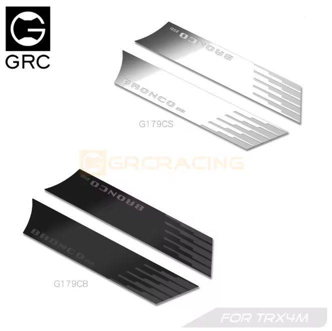 GRC Traxxas TRX-4M ブロンコ用 ステンレススチール装飾シート G179C各色
