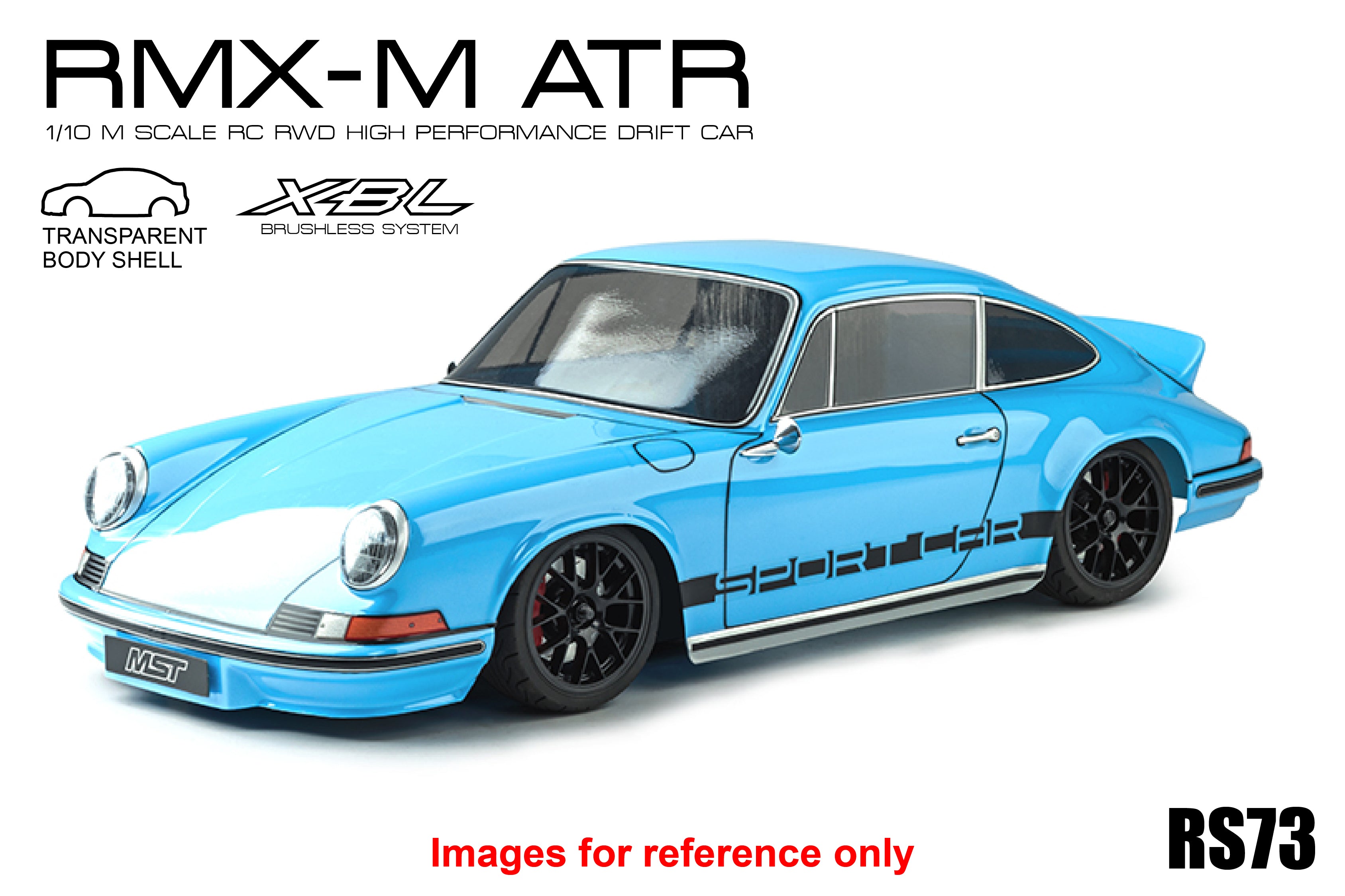 MST RMX-M ATR(ブラシレス) 未塗装完成品 1/10 2ED ドリフトカー ポルシェ 543002C