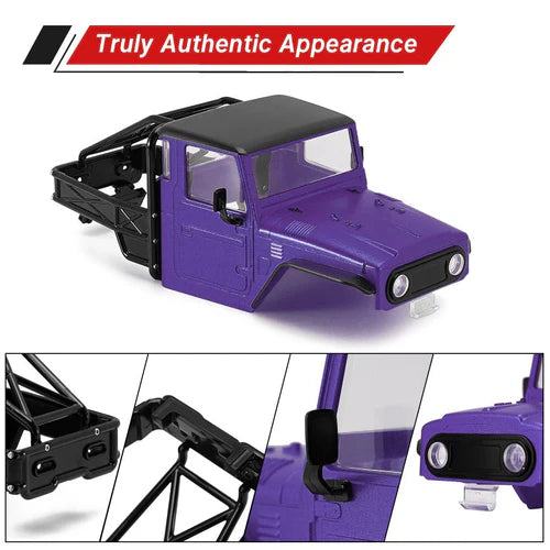 1/18 TRX4M ディフェンダー ブロンコ用 IR40 ハーフトラック ハードプラスチックボディ ケージ付き IR40(各色)