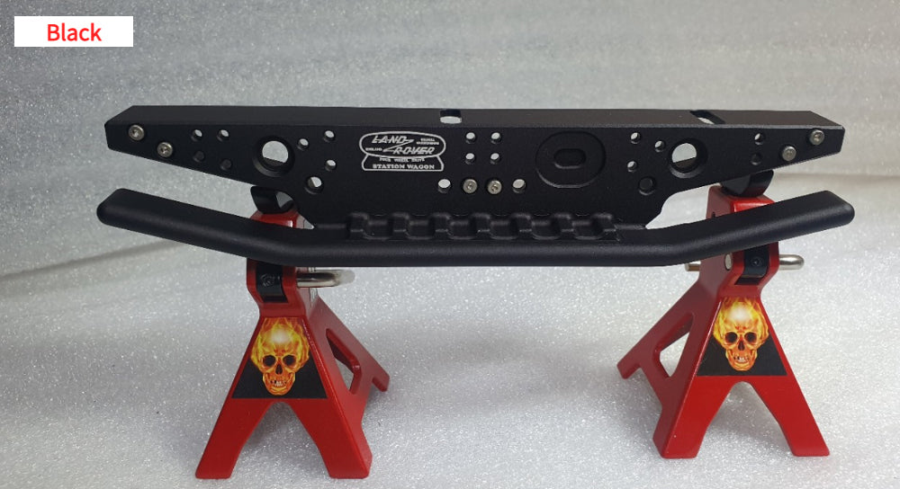 H-TECH 1/10 トラクサス TRX4適合 ランドローバー ディフェンダー アルミニウム メタル リアバンパー(LED付き)