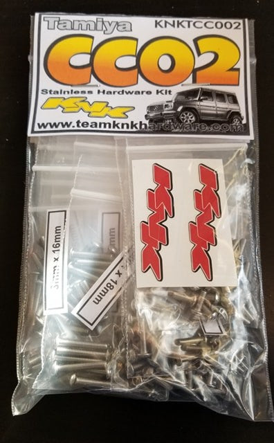 TEAM KNK タミヤ CC02 ステンレスハードウェアキット KNKTCC002