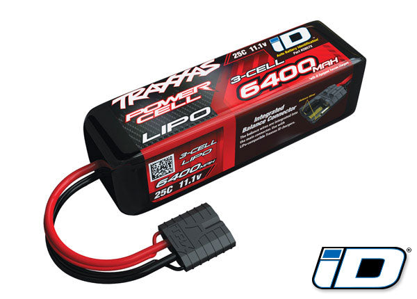 トラクサス 6400mAh 11.1V 3セル 25C LiPoバッテリー 2857X