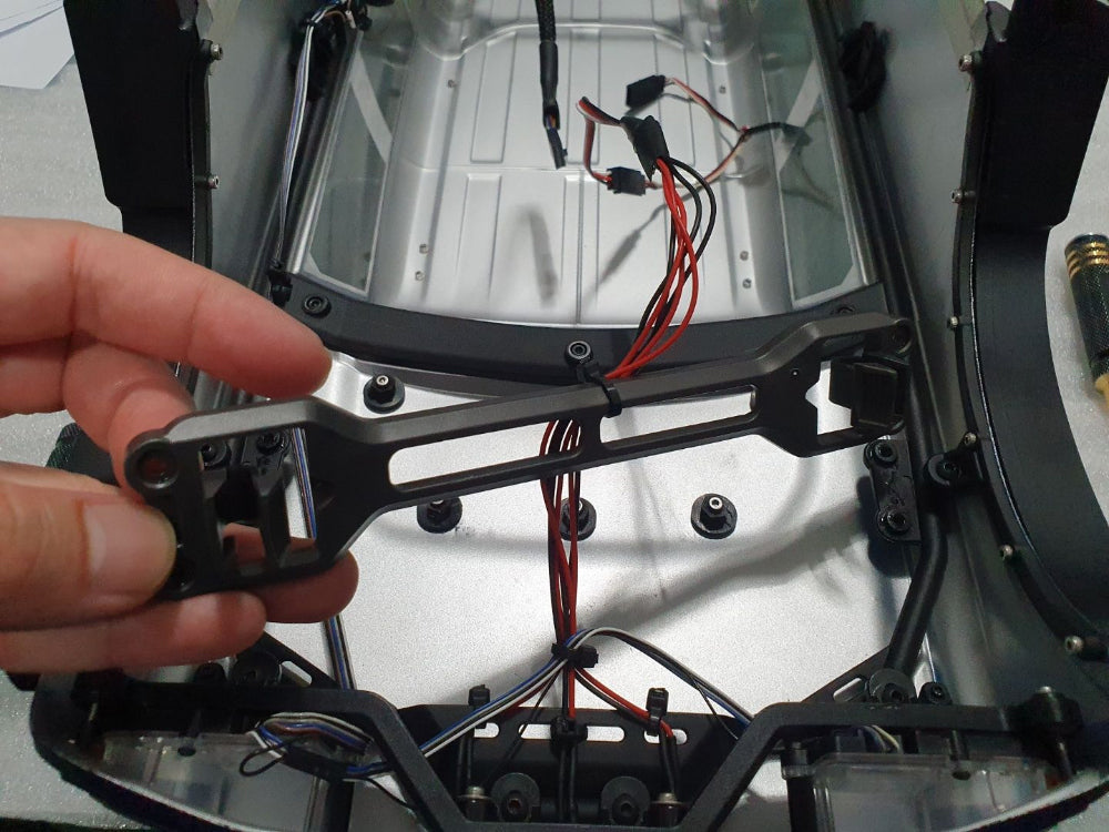 H-TECH 1/10 トラクサス TRX4適合 ブロンコ アルミメタルフード "ラプタータイプ"