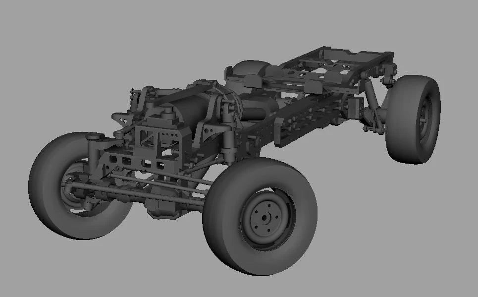 Mfad 1/9 MUSC01 組み立てシャーシキット ランドクルーザー60 FJ60/62 ランドクルーザー70 Lc75ボディ用シャーシ
