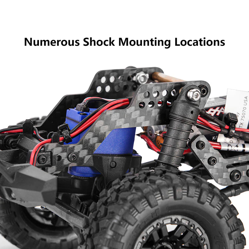 1/18 TRX4M ブロンコ用LCG カーボンファイバー シャーシ キット 5° アングル フレーム ガーダー