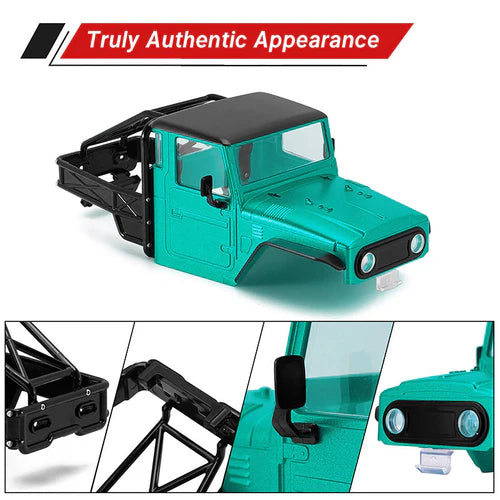 1/18 TRX4M ディフェンダー ブロンコ用 IR40 ハーフトラック ハードプラスチックボディ ケージ付き IR40(各色)