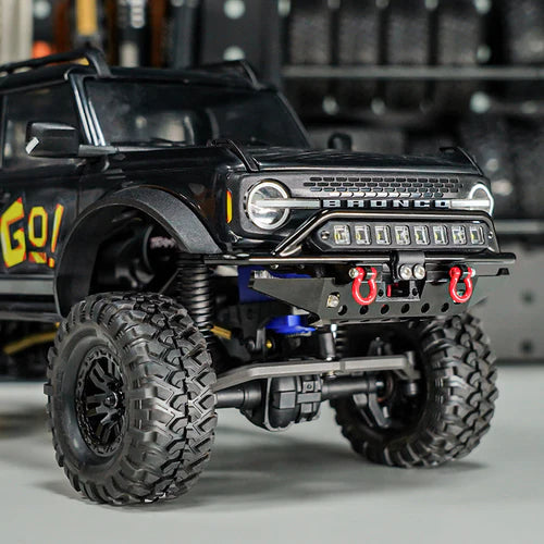 1/18 TRX4Mブロンコ用 CNCアルミフロントリアバンパーV2