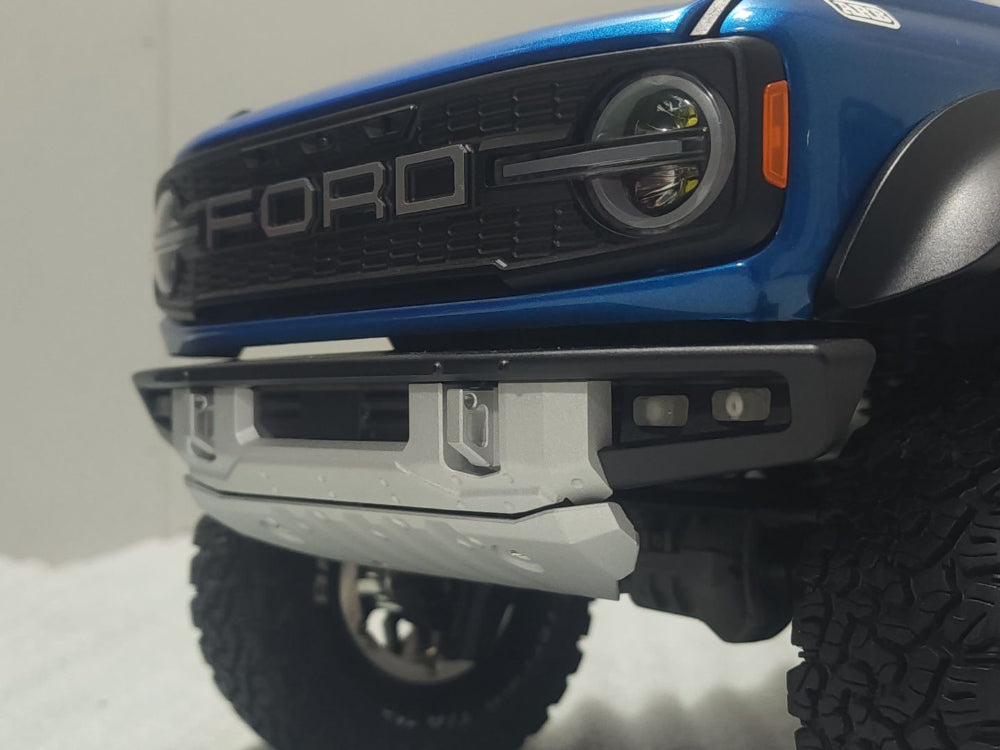 H-TECH 1/10 トラクサス TRX4適合 ブロンコ アルミメタルグリル「LED付」(ラプタータイプ)