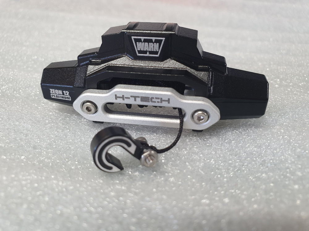 H-TECH 1/10 WARN アルミメタルウインチ&牽引フックセット
