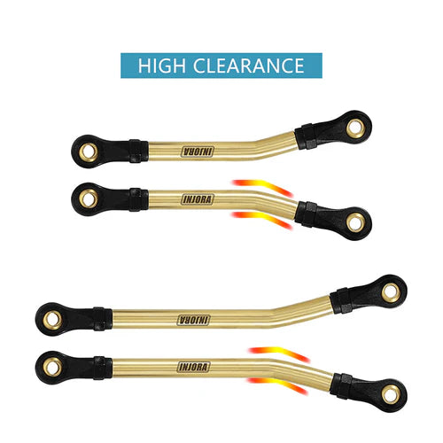 1/18 TRX4M ディフェンダー ブロンコ用 真鍮製 ハイクリアランスリンクセット 8個入り