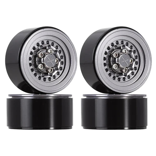 1/18~1/24 ミニクローラー用 1.0 インチ ホイール CNC アルミニウム ビードロック ホイール リム (4) (W1001)