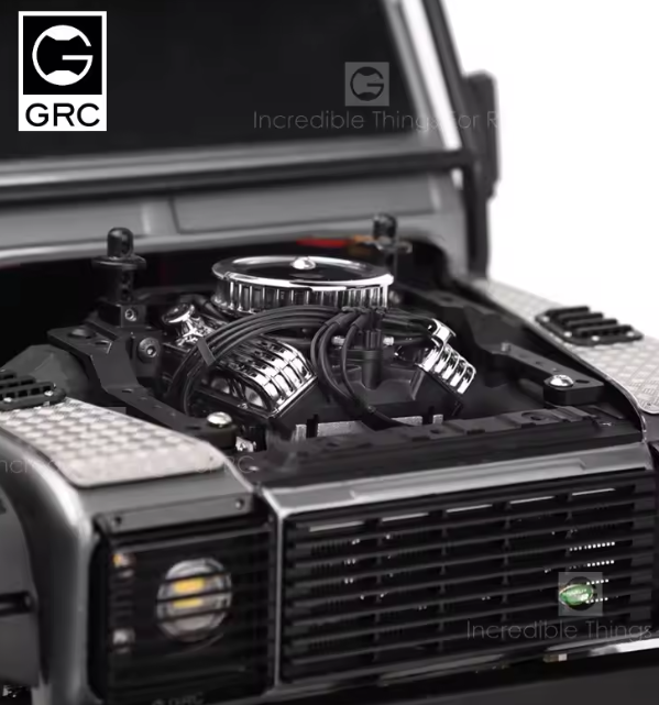 GRC 1/10 rcクローラー,trx4,scx10用 F82v8エンジン 冷却ファン GAX0142A