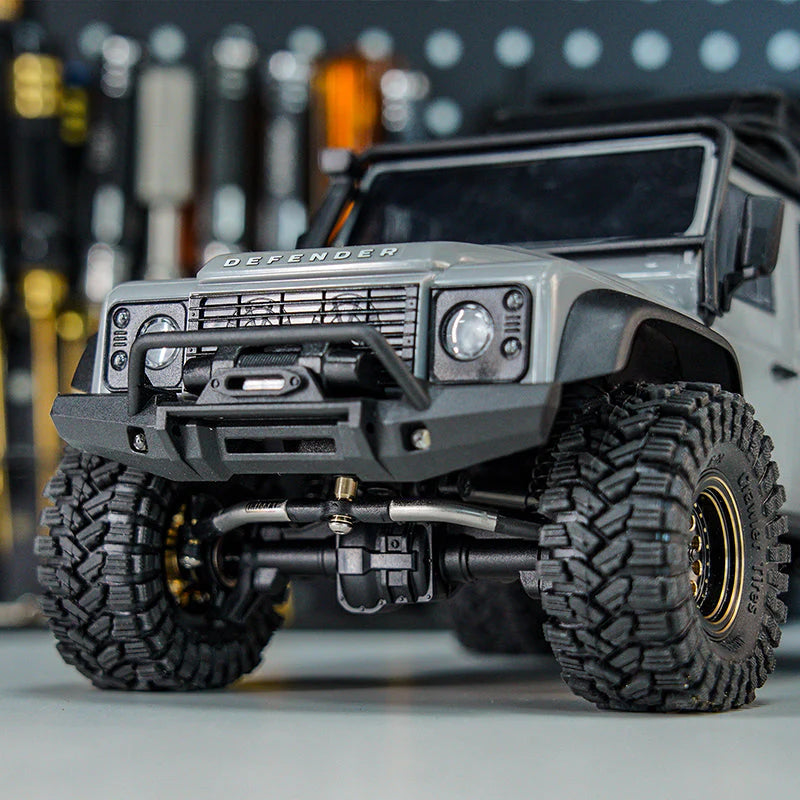 1/18 TRX4M ディフェンダー ブロンコ用 ステンレススチール製ハイクリアランスリンクセット (ステアリングリンク)