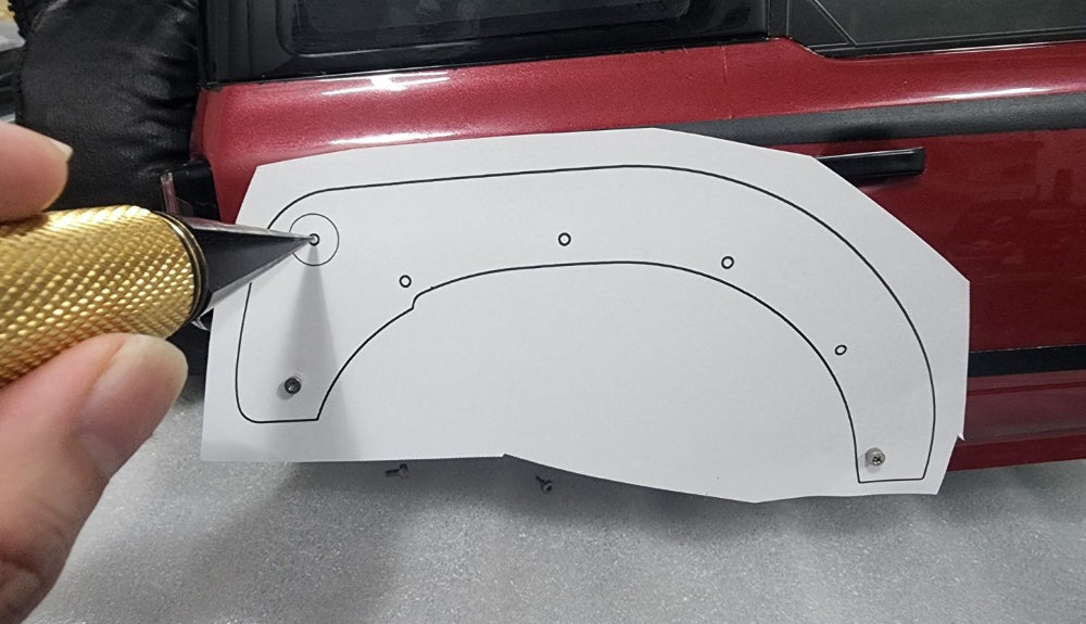 H-TECH 1/10 トラクサス TRX4適合 ブロンコ アルミメタルフェンダー フレア "ラプタータイプ"