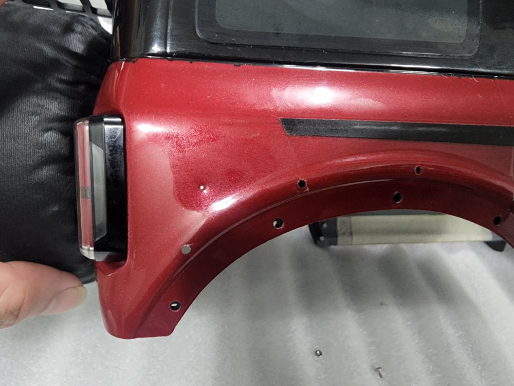 H-TECH 1/10 トラクサス TRX4適合 ブロンコ アルミメタルフェンダー フレア "ラプタータイプ"