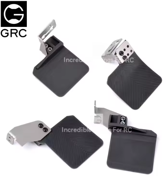 GRC 1/10 rcクローラー、TRX6 G63 用 泥よけ マッドフラップ (ステンレス鋼ブラケット付き) G145D