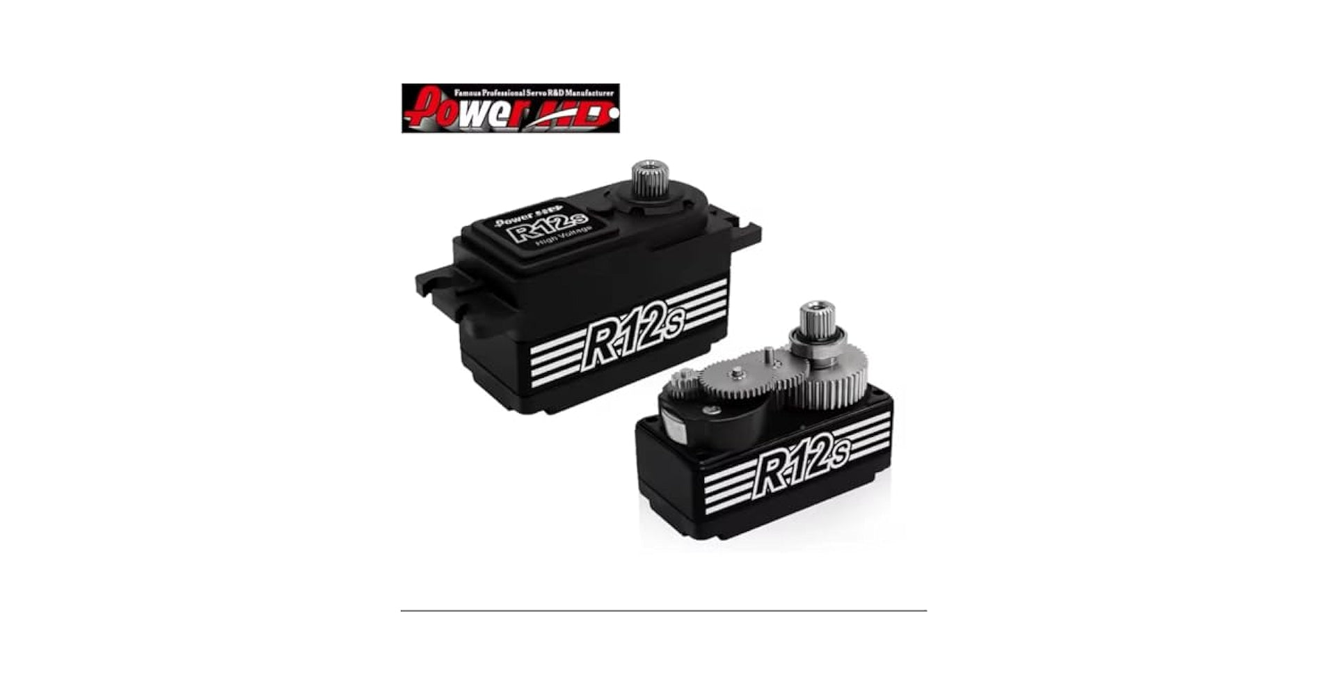 【アウトレット・ケース痛み有り】POWER HD R12S HV プログラミング メタルギア 高速 ロープロファイル デジタルサーボ