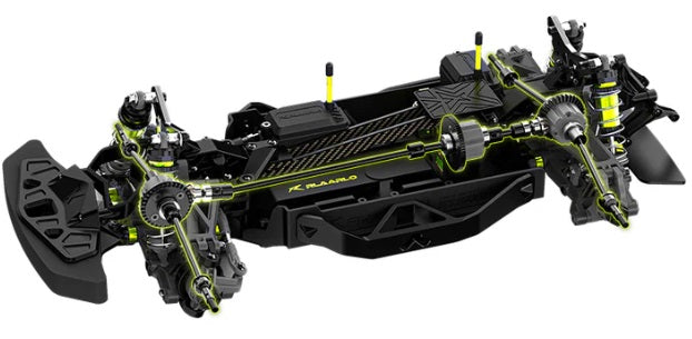 RLAARLO 1/10 カーボンファイバー ブラシレス RTR 4WD RC ラリーカー XTS-F10