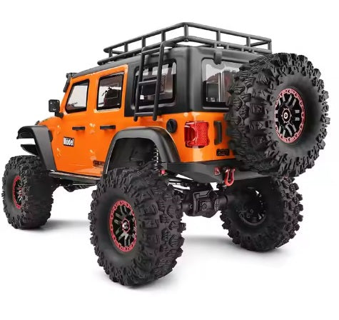 WLtoys 1:10 RCカー STRENGTH RTR 1/10 2.4G 4WD RCカー ロッククローラー オフロード クライミングトラック フルプロポーショナルLEDライト車両モデル ジープ Jeep オレンジ 104010