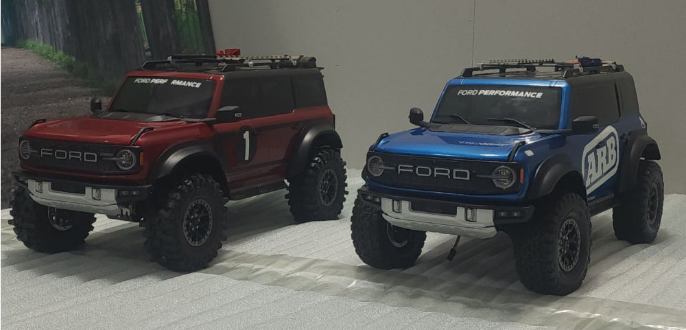 H-TECH 1/10 トラクサス TRX4適合 ブロンコ アルミメタルグリル「LED付」(ラプタータイプ)