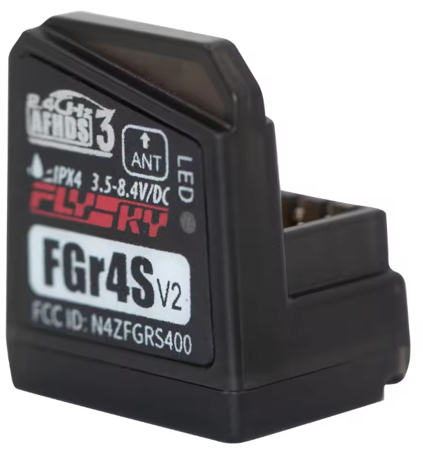 FLYSKY FGr4S V2 Noble NB4用受信機 4CH 小型防水 レシーバー 内蔵アンテナ