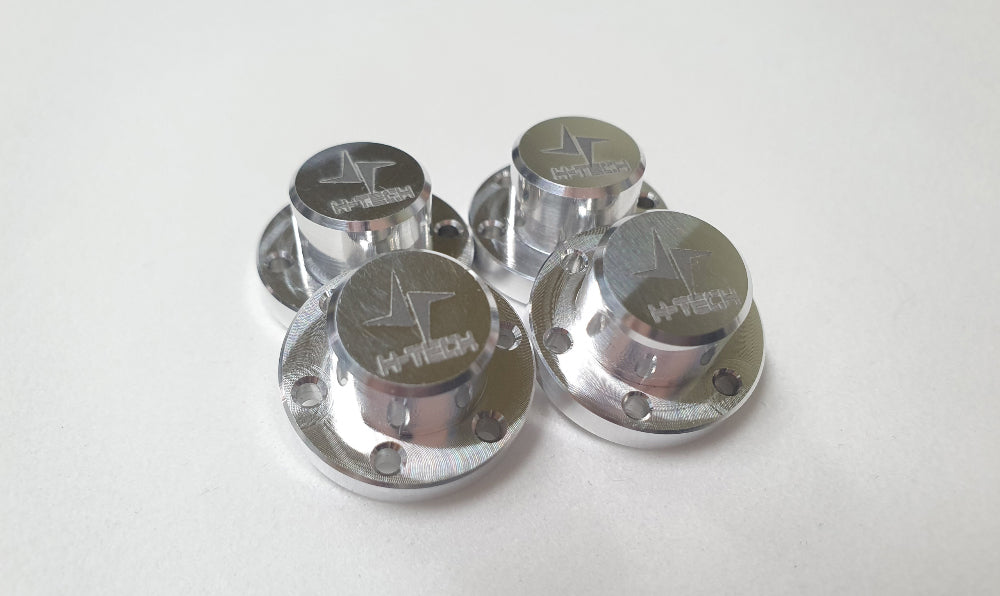 H-TECH RC 1/10 1.9インチ アルミ メタル ビードロック ホイール 4本 (HTW1.9-01)