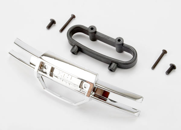 トラクサス レボ バンパー、フロント(クローム)/ バンパーマウント、フロント/ 4x10mm BCS(2個)/ 3x25mm BCS(2個) 5335A