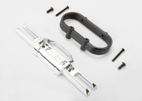トラクサス レボ バンパー、リア(クローム)/ バンパーマウント、リア/ 4x10mm BCS(2個)/ 3x25mm BCS(2個) 5336A