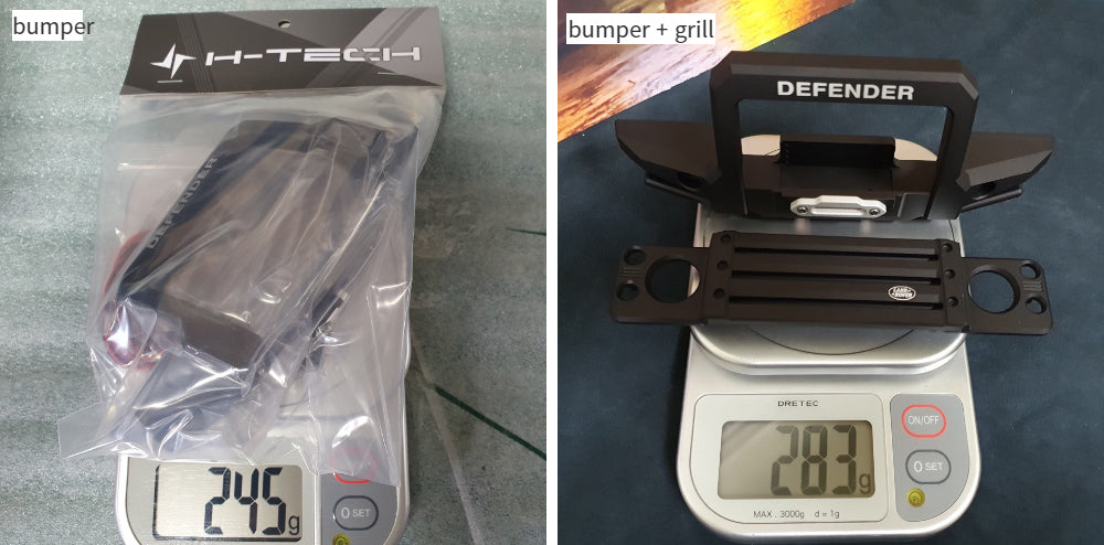 H-TECH 1/10 トラクサス TRX4適合 ランドローバー ディフェンダー アルミニウム メタル グリル