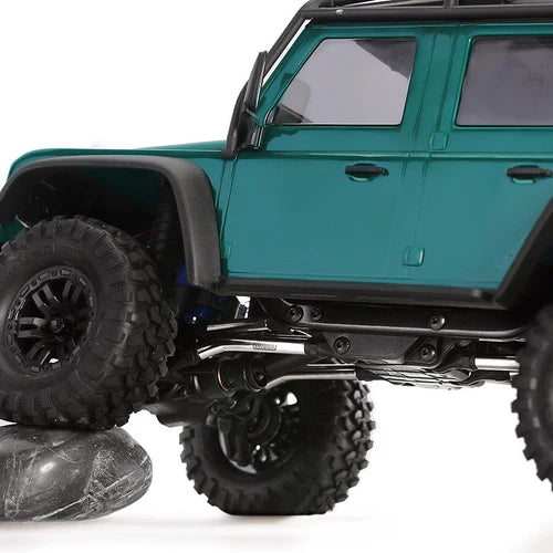 1/18 TRX4M ディフェンダー ブロンコ用 ステンレススチール製ハイクリアランスリンクセット (シャーシリンクとステアリングリンク)