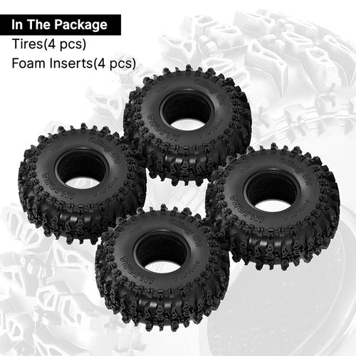 INJORA 1.0" 64*24mm 粘着タイヤ (T1020)