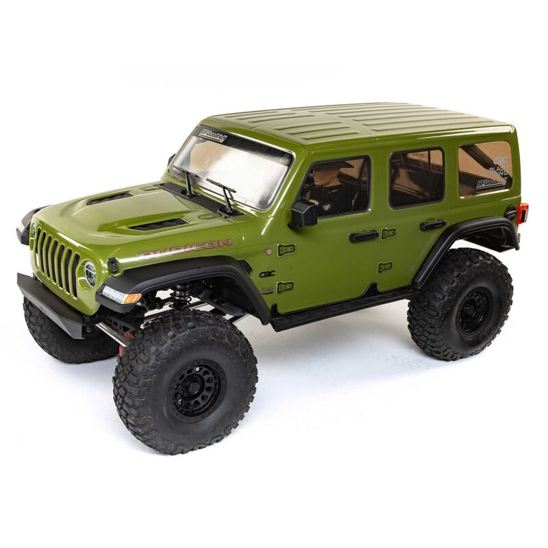 アキシャル 1/6 SCX6 ジープ JLU ラングラー 4X4 ロッククローラー RTR: グリーン