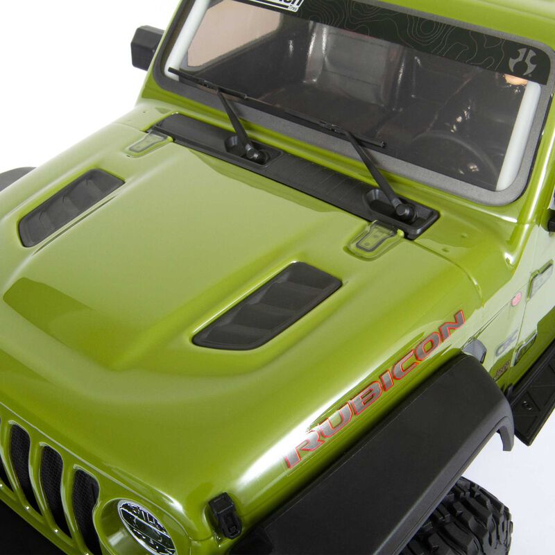 アキシャル 1/6 SCX6 ジープ JLU ラングラー 4X4 ロッククローラー RTR: グリーン
