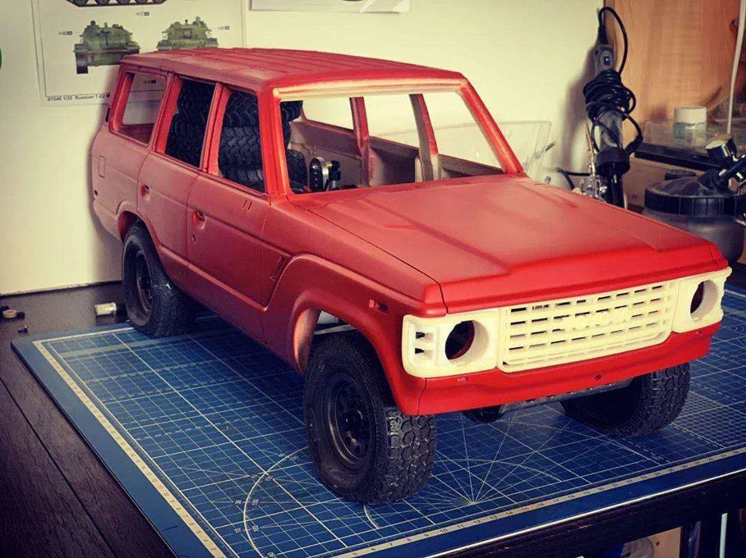 1/10 ランドクルーザー60 FJ60 丸目 ボディ組み立てキット+ 専用ボディ MUSC01 組み立てシャーシキット セット