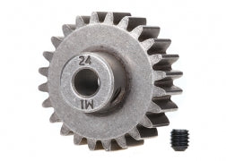 トラクサス ピニオンギア X-Maxx、E-RevoVXL、Maxx用 Hardened Steel Mod 1.0 Pinion Gear w / 5mm Bore(24T)Traxxas 6496X