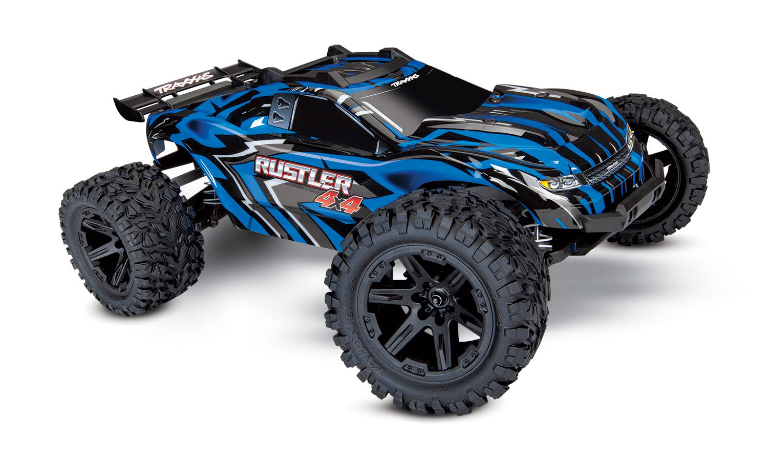 トラクサス Rustler 4X4 1/10 4WD RTRスタジアムトラック（ブルー）、TQ 2.4GHzプロポ、iDバッテリー、充電器付き　Traxxas　67064-1