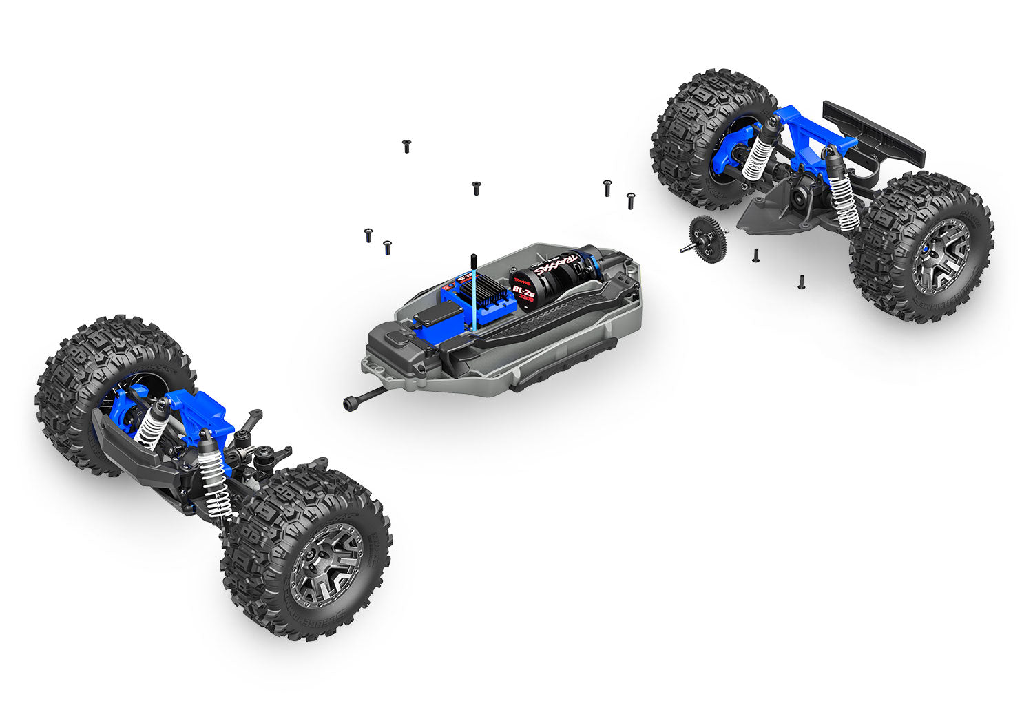 トラクサス 1/10  STAMPEDE RTR 塗装済み完成品  ブラシレスモーター モンスタートラック スタンピード Stampede 4X4  67154-4