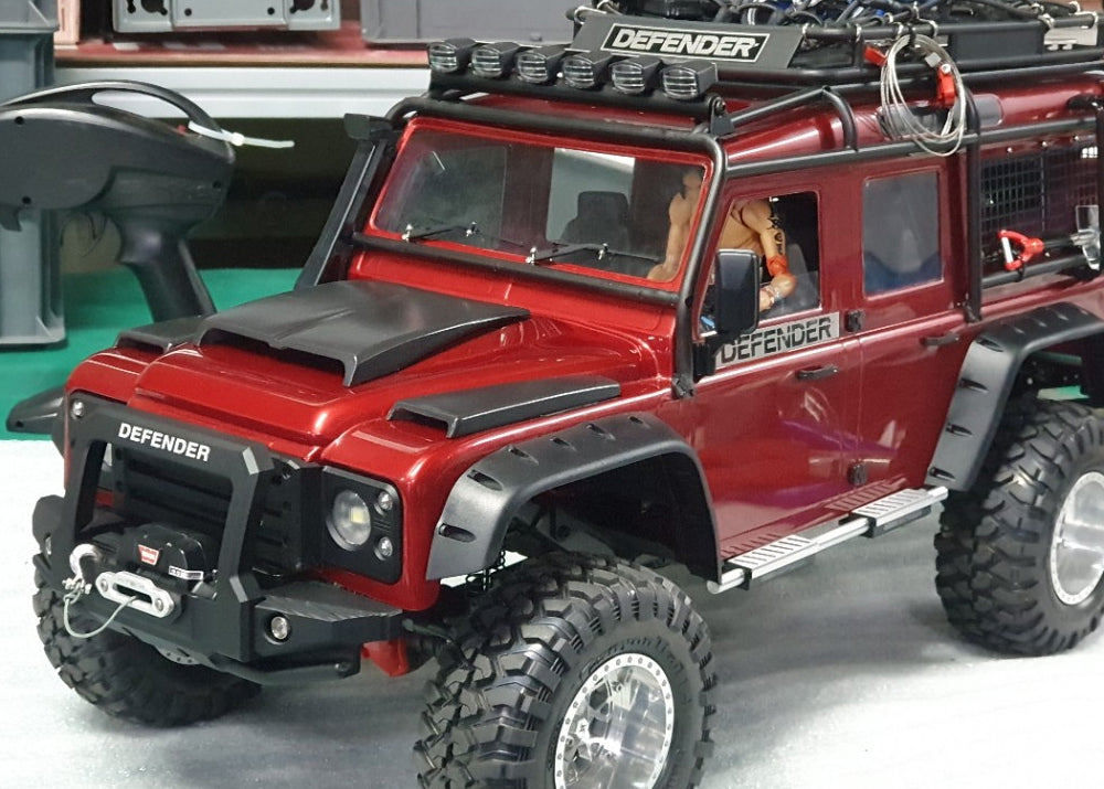 H-TECH 1/10 トラクサス TRX4適合 ランドローバー ディフェンダー アルミニウム メタル グリル