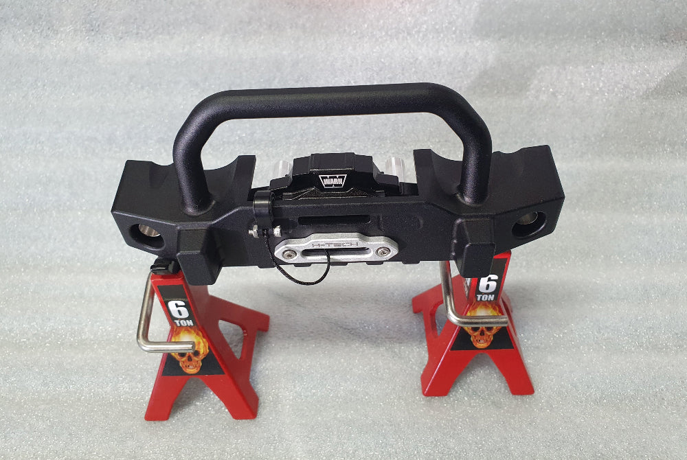 H-TECH 1/10 WARN アルミメタルウインチ&牽引フックセット