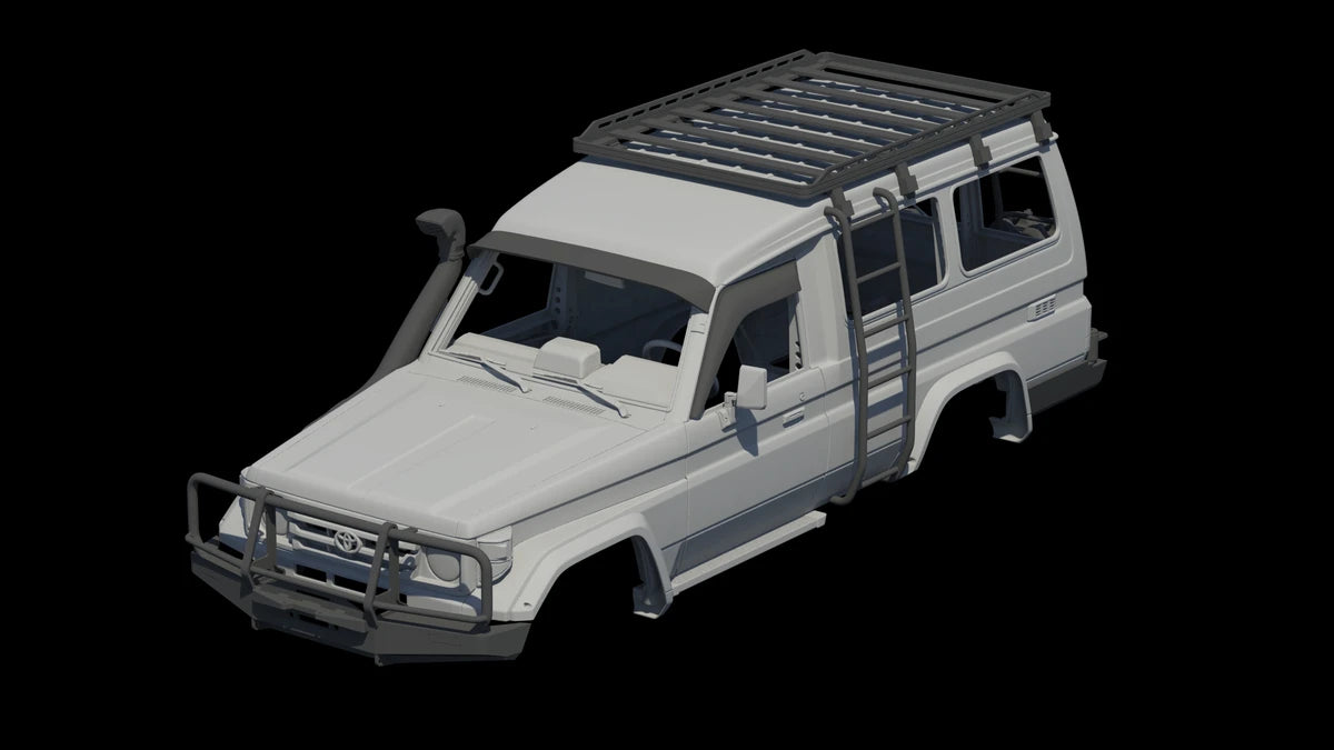 1/10 ランドクルーザー70 Lc75 トルゥープキャリア ボディ組み立てキット
