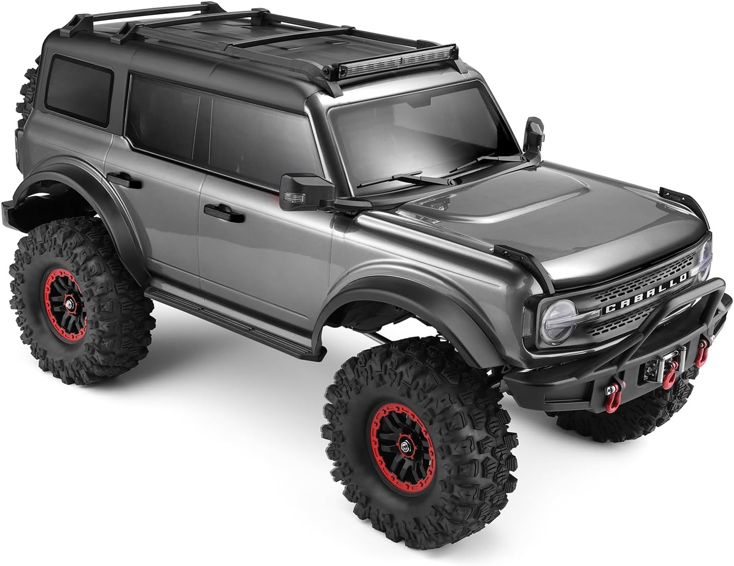 WLtoys 1:10 RCカー CABALLO 4WD オフロード クライミング車両 2.4G リモートコントロール クローラー ブロンコ グレー 104020