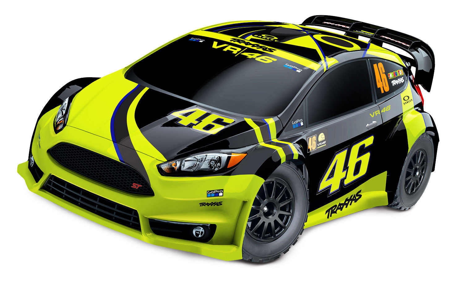 トラクサス 1/10 ラリーカー Flesta ST Rally バレンティーノロッシ バッテリー&充電器セット 74064-1