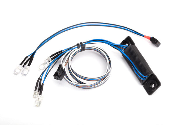 トラクサス LED ヘッドライト/テールライト キット (#8111 または #8112 ボディに適合、#8028 電源が必要) 8084