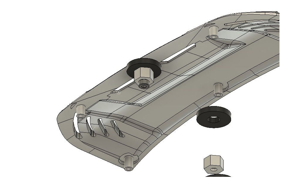 H-TECH 1/10 トラクサス TRX4適合 ブロンコ アルミメタルフード "ラプタータイプ"