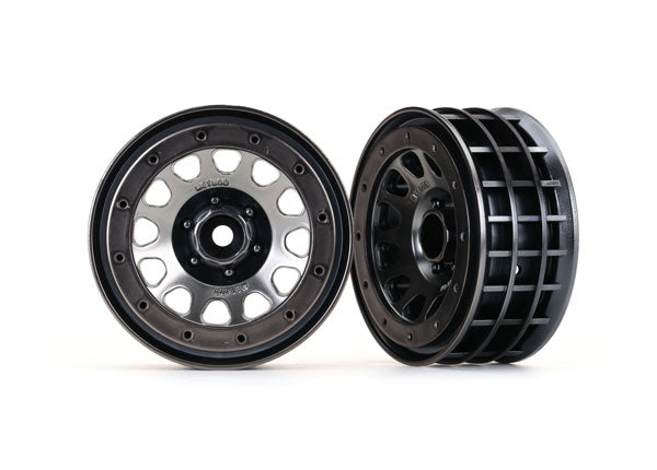 トラクサス ホイール、2.2 インチ、Method Race Wheel® 105 ビードロック (ブラック クローム、ビードロック) (ビードロック リングは別売り) 2本 8171
