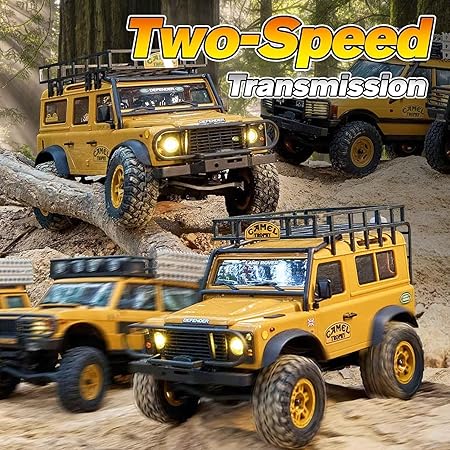 FMS 1:24 FCX24M ランドローバー ディフェンダーD90 キャメル トロフィー エディション RTR