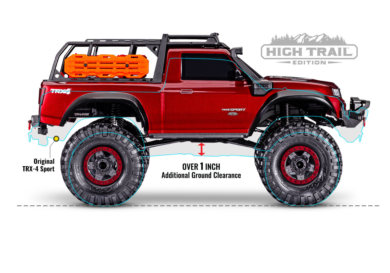 トラクサス 1/10 TRX4 スポーツ ハイトレイル 82044-4 レッド