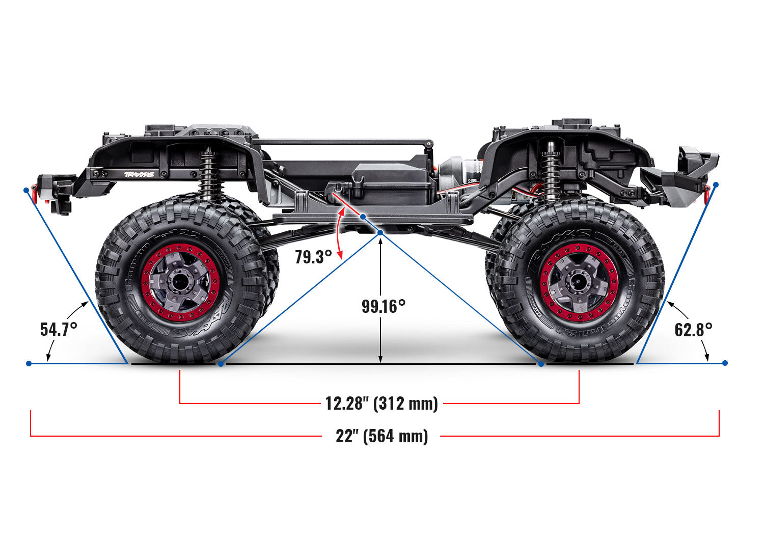 トラクサス 1/10 TRX4 スポーツ ハイトレイル 82044-4 レッド